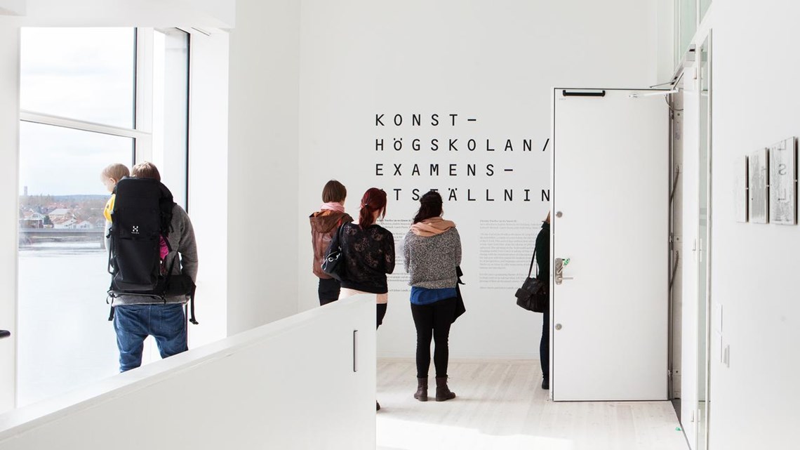 Vernissage för utställningen Konsthögskolan 2012 / Twenty Twelve (As We Know It), Bildmuseet. Opening day for the exhibition Academy of Fine Arts 2012 / Twenty Twelve (As We Know It), Bildmuseet.