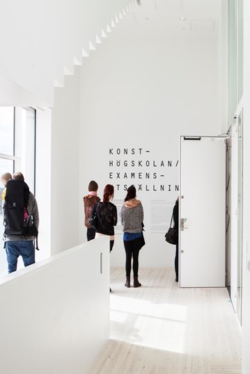 Vernissage för utställningen Konsthögskolan 2012 / Twenty Twelve (As We Know It), Bildmuseet. Opening day for the exhibition Academy of Fine Arts 2012 / Twenty Twelve (As We Know It), Bildmuseet.