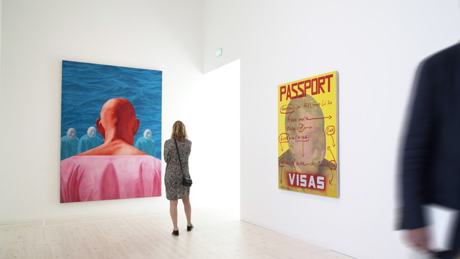 Vernissage för utställningen Right is Wrong, Bildmuseet 2014. Opening day of the exhibition Right is Wrong, Bildmuseet 2014.