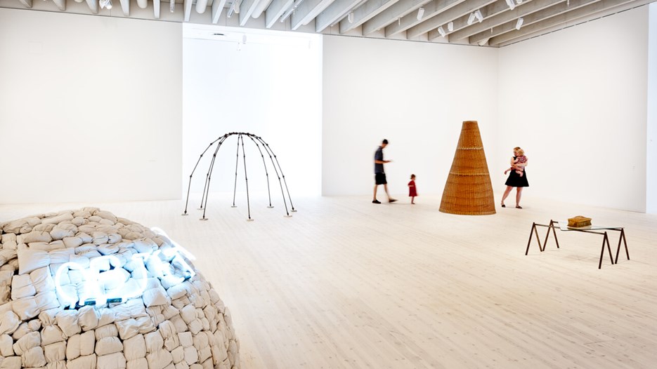 Mario Merz / What Is to Be Done?, Vy från utställningen, Bildmuseet, 2012