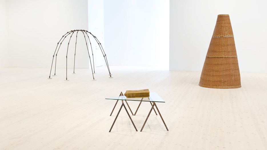 Mario Merz / What Is to Be Done?, Vy från utställningen, Bildmuseet, 2012