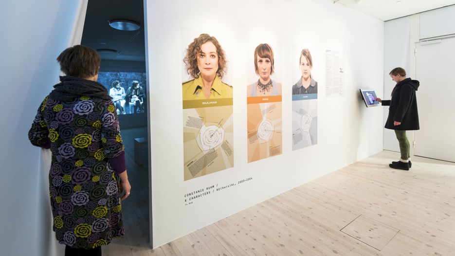 Theatrical Fields, Vy från utställningen, Bildmuseet, 2013-2014