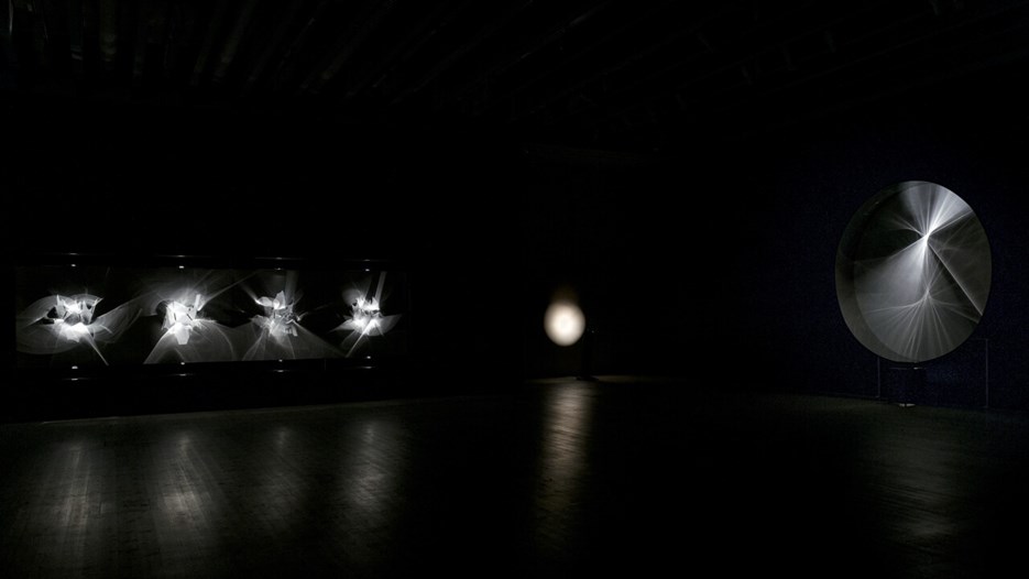 Julio Le Parc / Lumiére, Vy från utställningen, Bildmuseet 2015-2016. Julio Le Parc / Lumiére, Exhibition view, Bildmuseet 2015-2016