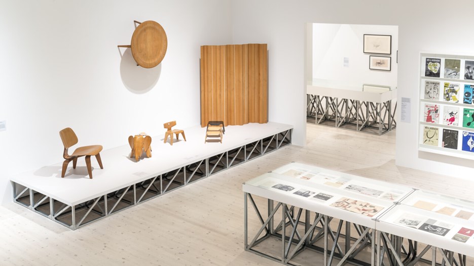 Charles och Ray Eames, Vy från utställningen, Bildmuseet 2016