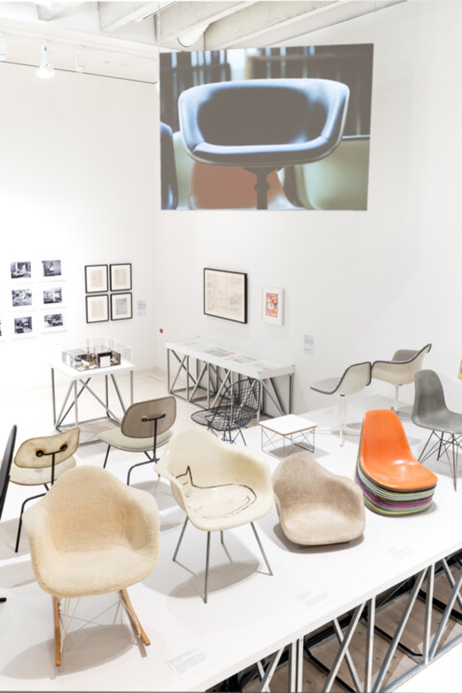 Charles och Ray Eames, Vy från utställningen, Bildmuseet 2016