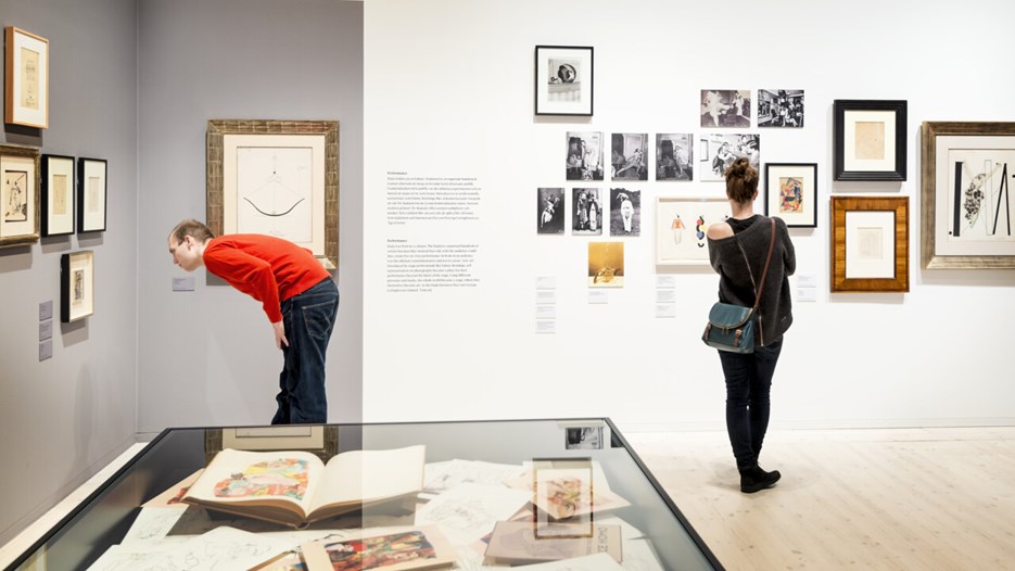 Dada är Dada, Vy från utställningen, Bildmuseet 2017-2018