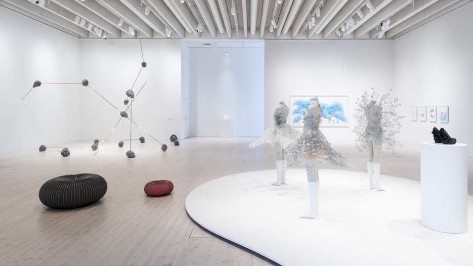 Entangle / Konst och fysik, Vy från utställningen, Bildmuseet 2018-2019. Entangle / Physics and the Artistic Imagination, From the exhibition at Bildmuseet, 2018-2019