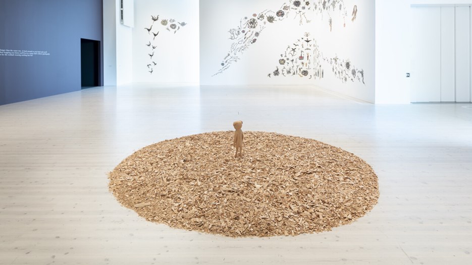 Animalisk / Konst över arter och existenser, Vy från utställningen, Bildmuseet 2019
