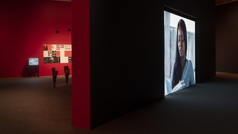 Bouchra Khalili, Stories Within Stories at Bildmuseet (2021 – 2022).