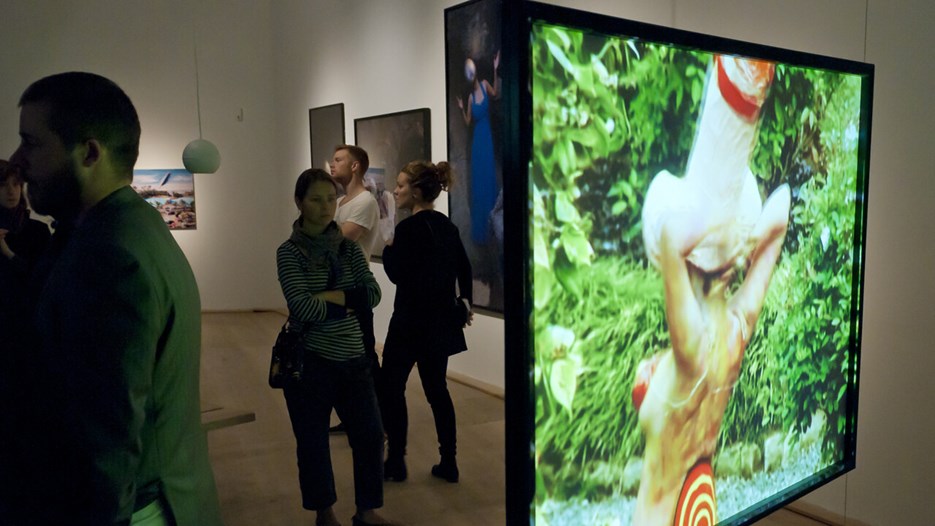 Vernissage för utställningen Tracey Rose / Waiting for God, Bildmuseet 2011. Opening day for the exhibition Tracey Rose / Waiting for God, Bildmuseet 2011.