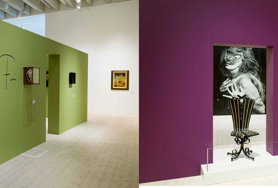 Leonor Fini / Pourquoi pas? Bild från utställningskatalog, Bildmuseet, 2014