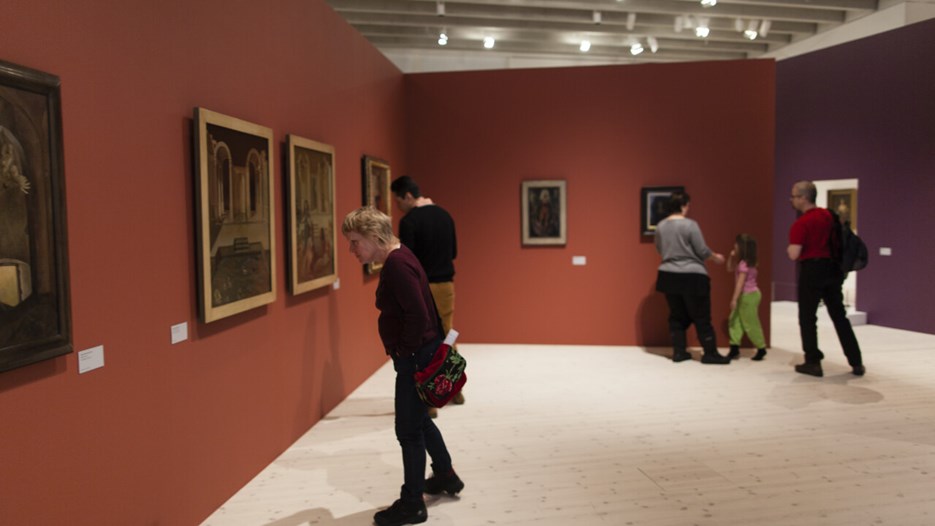 Vernissage för utställningen Leonor Fini / Pourquoi pas?, Bildmuseet 2014. Opening day of the exhibition Leonor Fini / Pourquoi pas?, Bildmuseet 2014.