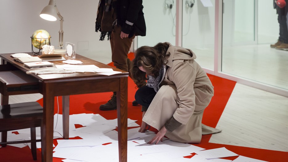 Vernissage för Nisrine Boukhari / Wanderism is a State of Mind, Bildmuseet 2015-2016. The opening ceremony for Nisrine Boukhari / Wanderism is a State of Mind, Bildmuseet 2015-2016