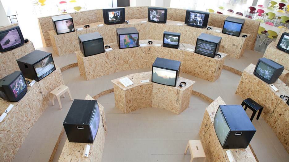 Disobedience Archive (The Parliament), Vy från utställningen, Bildmuseet 2012