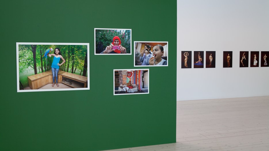 Rawiya / Hon som berättar en historia, Vy från utställningen, Bildmuseet, 2013