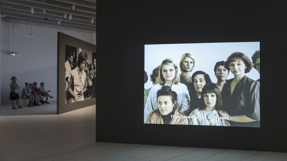 Agnès Varda, Vy från utställningen, Bildmuseet, 2013