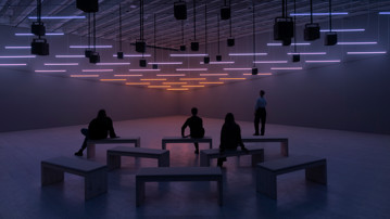 Alexandra Daisy Ginsberg, Machine Auguries: Toledo, 2023. Bildmuseet 2024–2025. © Alexandra Daisy Ginsberg LCC. Courtesy of Bildmuseet. Photo: Malin Grönborg.