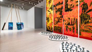 Utställningen Åtta grader / Samtida konst om skogen visas på Bildmuseet 15 mars 2024 till 12 januari 2025. Foto: Mikael Lundgren
