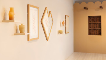 Aseel AlYaqoub / The View from Above, Bildmuseet 2024–2025. Courtesy of the artist and Bildmuseet. Photo: Malin Grönlund.