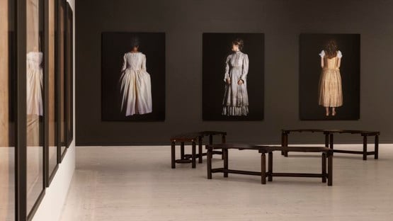 Nina Mangalanayagam, Tomma Ark, 2026-2027. Vy från utställningen på Bildmuseet. © Nina Mangalanayagam. Med tillstånd från konstnären. Foto: Malin Grönborg.
