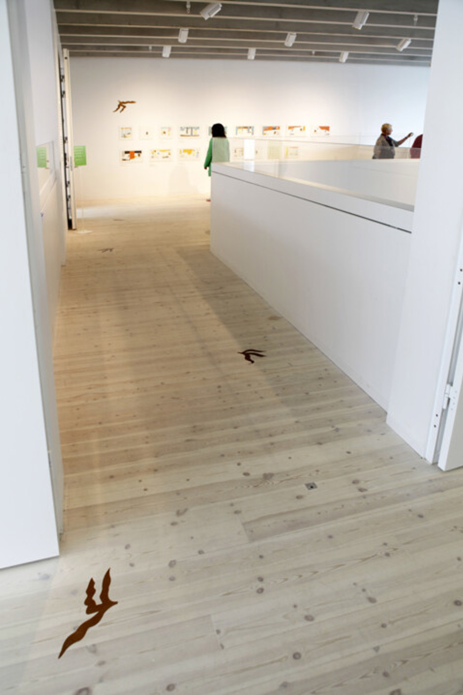 Årets svenska bilderbok / Eva Lindströms Apan och jag, Vy från utställningen, Bildmuseet, 2012