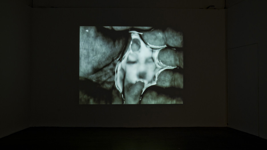 Oscar Muñoz, Detalj från utställningen, Bildmuseet 2009. Oscar Muñoz, Detail from the exhibition, Bildmuseet 2009.