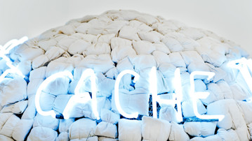 Mario Merz / What Is to Be Done?, Detalj från utställningen, Bildmuseet, 2012