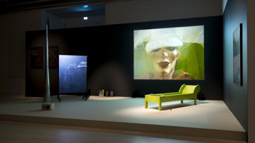 Theatrical Fields, Vy från utställningen, Bildmuseet, 2013-2014