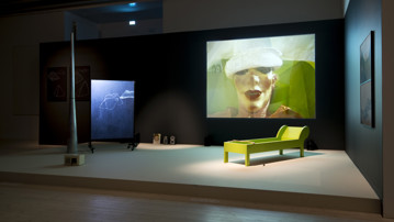 Theatrical Fields, Vy från utställningen, Bildmuseet, 2013-2014