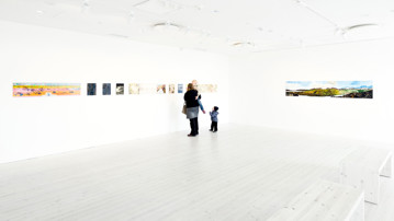 Roger Metto / Kryosfär, Vy från utställningen, Bildmuseet 2017