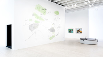 Jumana Emil Abboud / Hästen, fågeln, trädet och stenen, Vy från utställningen, Bildmuseet 2017
