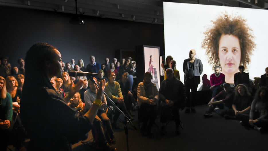 Grada Kilomba / A World of Illusions, Vy från utställningen, Bildmuseet 2019-2020