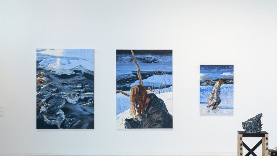 Verk av Therése Lundin och Ellen Macke Alström i Konsthögskolans masterutställning 2022