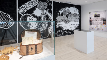 Mats Jonsson / Fortfarande same. Installation view at Bildmuseet, 2022