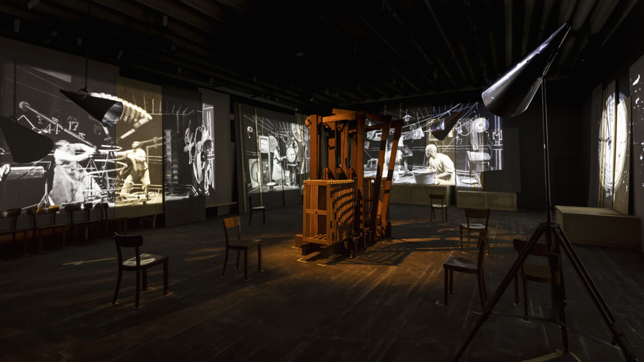 William Kentridge / The Refusal of Time, Vy från utställningen, Bildmuseet 2018-2019