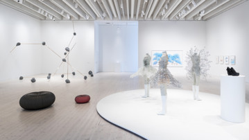 Entangle / Konst och fysik, Vy från utställningen, Bildmuseet 2018-2019. Entangle / Physics and the Artistic Imagination, From the exhibition at Bildmuseet, 2018-2019
