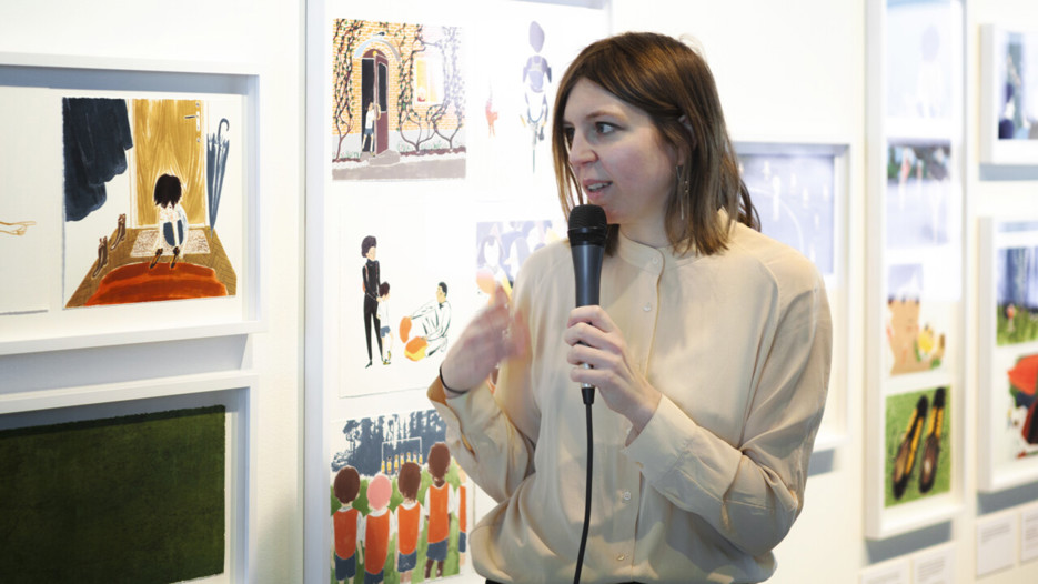 Vernissage för Årets svenska bilderbok / Småkrypsboll, Bildmuseet 2016
