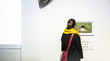 Vernissage för Årets svenska bilderbok / Småkrypsboll, Bildmuseet 2016