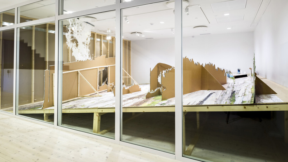 Andreas Johansson / Place Position, Vy från utställningen, Bildmuseet 2014. Andreas Johansson / Place Position, View from the exhibition, Bildmuseet 2014