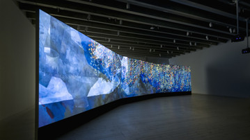 Shahzia Sikander / Parallax, Vy från utställningen, Bildmuseet 2014. Shahzia Sikander / Parallax, View from the exhibition, Bildmuseet 2014.