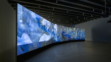 Shahzia Sikander / Parallax, Vy från utställningen, Bildmuseet 2014. Shahzia Sikander / Parallax, View from the exhibition, Bildmuseet 2014.
