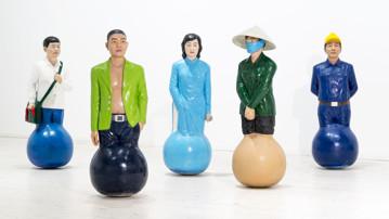 Mien Meo Mieng / Samtida konst från Vietnam, Vy från utställningen, Bildmuseet, 2015. Mien Meo Mieng / Contemporary Art from Vietnam, View from the exhibition, Bildmuseet, 2015