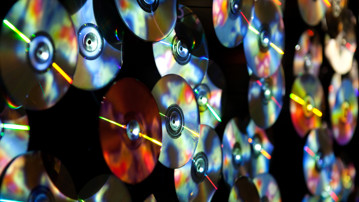 Daniel Canogar / Quadratura, Detalj från utställningen, Bildmuseet, 2013