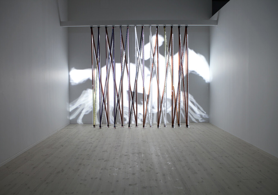 Daniel Canogar / Quadratura, Vy från utställningen, Bildmuseet, 2013
