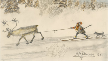 Nils Nilsson Skum / Teckningar, målningar