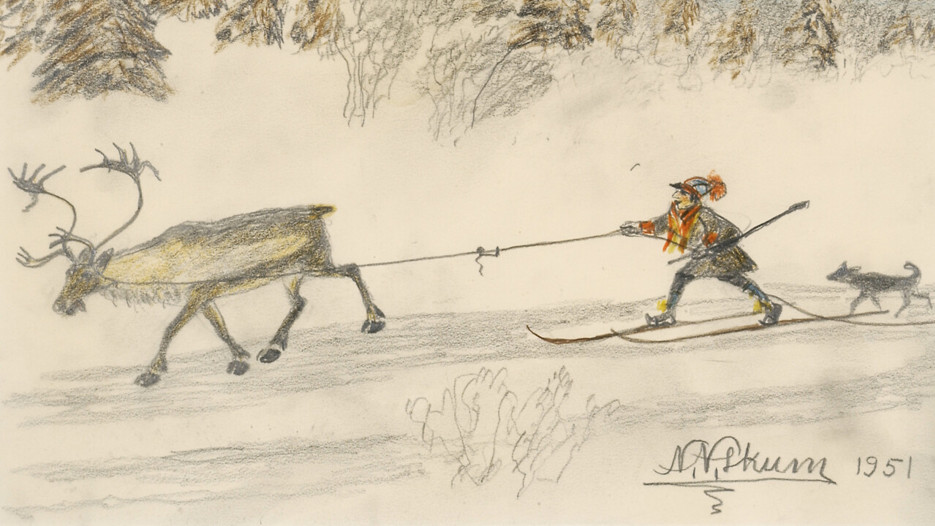 Nils Nilsson Skum / Teckningar, målningar