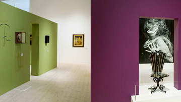 Leonor Fini / Pourquoi pas? Bild från utställningskatalog, Bildmuseet, 2014