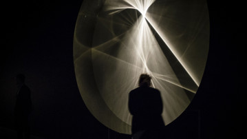 Julio Le Parc / Lumiére, Vy från utställningen, Bildmuseet 2015-2016. Julio Le Parc / Lumiére, Exhibition view, Bildmuseet 2015-2016
