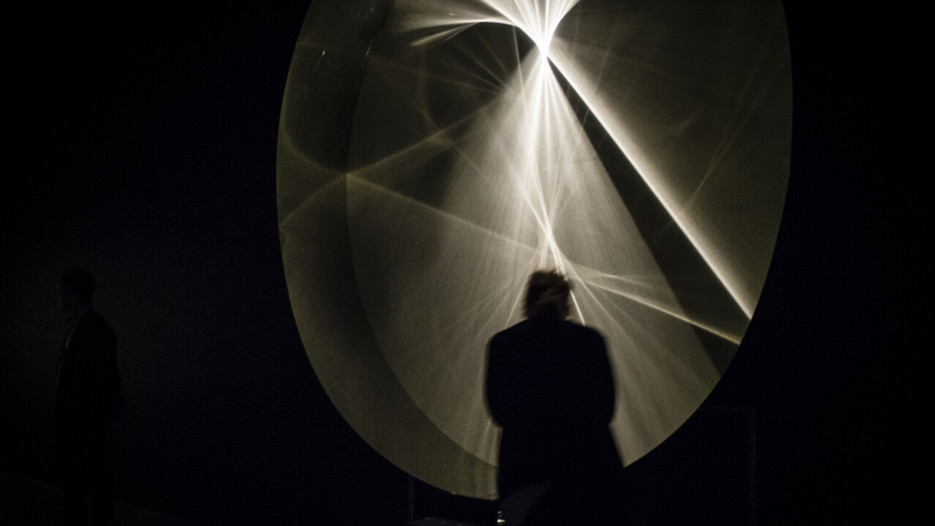 Julio Le Parc / Lumiére, Vy från utställningen, Bildmuseet 2015-2016. Julio Le Parc / Lumiére, Exhibition view, Bildmuseet 2015-2016